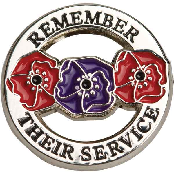Remember Their Service Lapel Pin